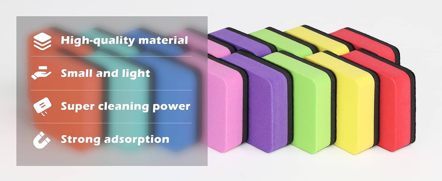Magnetic Whiteboard Dry Erase Erasers