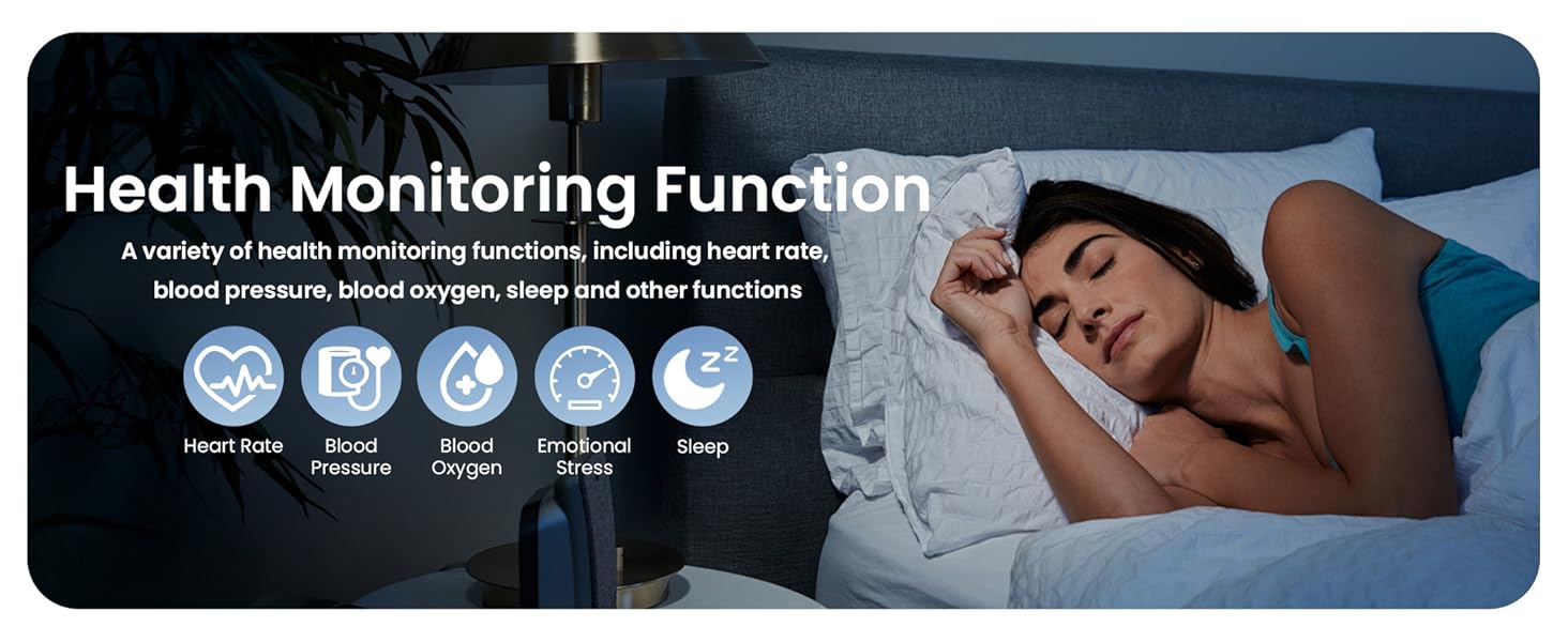 Step Counting,for iPhone and Android,Waterproof smart blood pressure monitor,No Subscription Fees