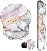 ARTSO Ergonomic Mouse Pad with Wrist Rest, Comfortable Keyboard Wrist Rest, Memory Foam Mousepad ...