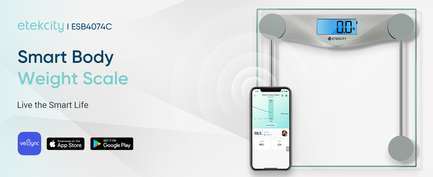 Etekcity ESB4074C Smart Body Weight Scale