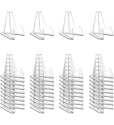 Yoanxong 40 Pack Card Display Stands, 2.16 Inches Acrylic Display Stands, Transparent Card Displa...