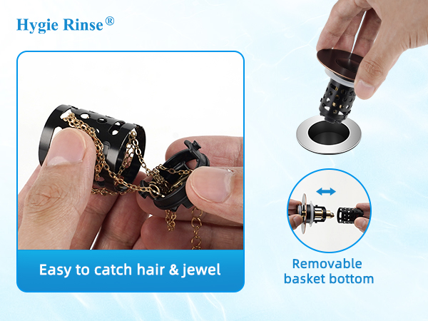 Bathroom Sink Pop Up Drain Strainer