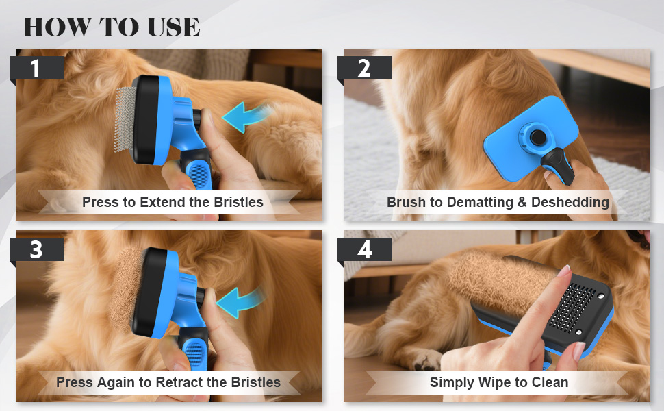 deshedding dog brush