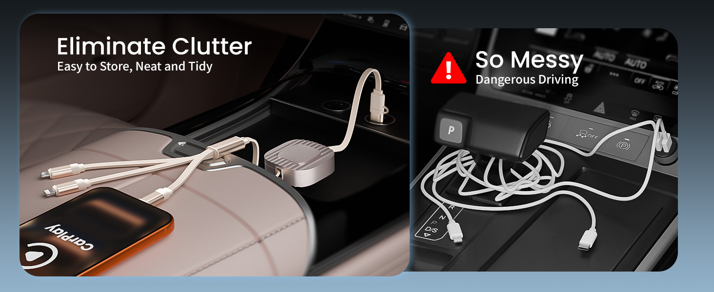 retractable chargers for multiple devices