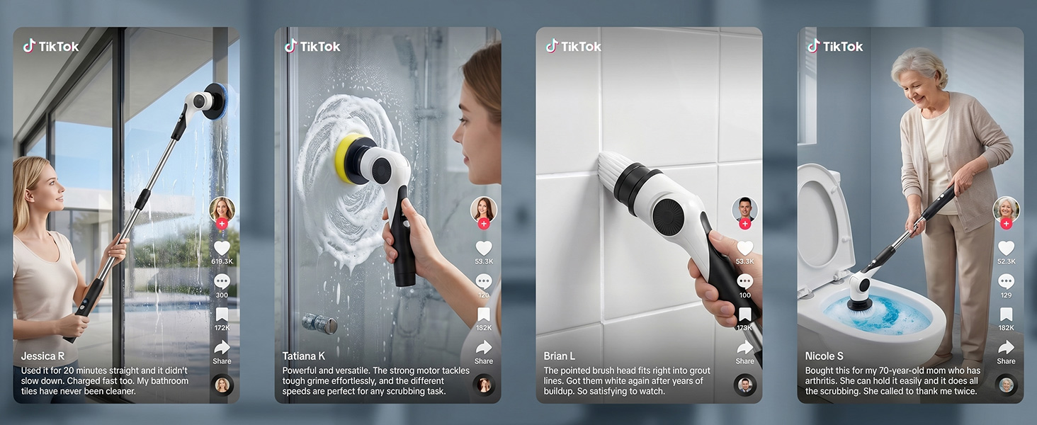 Electric spin scrubber