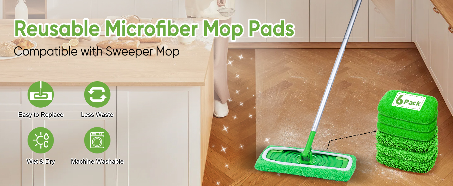reusable mop pads
