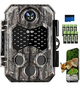 Zivolixd 4K 84MP WiFi Trail Camera, Wildlife Camera 0.1s Trigger, Game Camera with 130°Wide Angle...