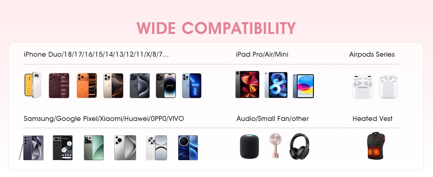 5000mah Ultra Slim Power Bank Pocket Size Mini Portable Charger Travel Essential Phone Charger