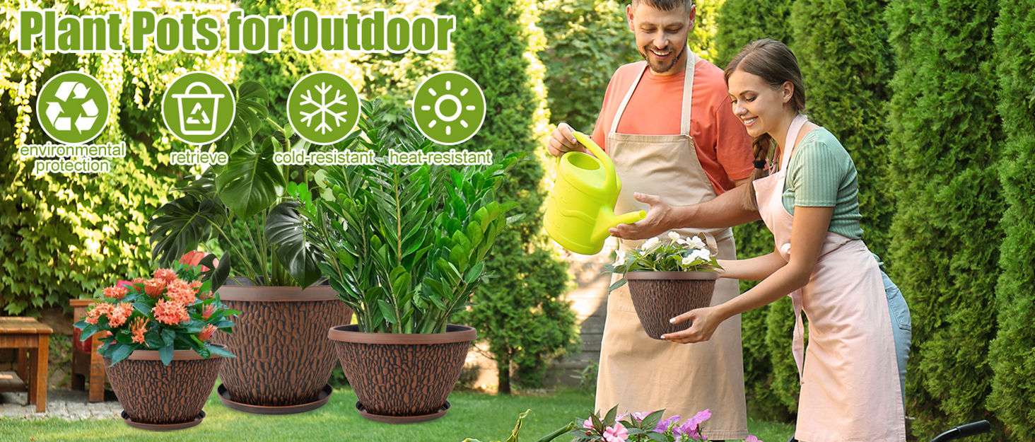 flower pots outdoor