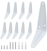 Lilaly 10 Pack Shelf Brackets