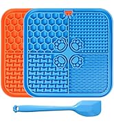 Lick Mat for Dogs, Dog Lick Mat with Suction Cups, Dog Food Mat and Slow Feeder Cat Bowl for Dog ...