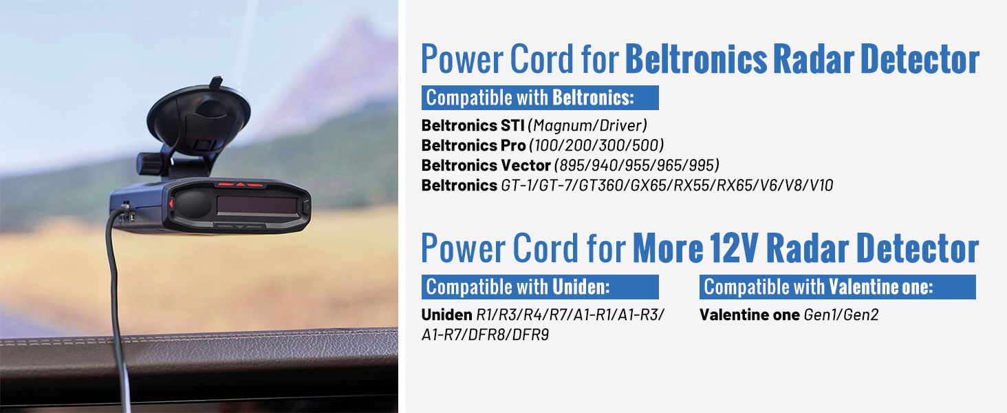 car charger for radar detector
