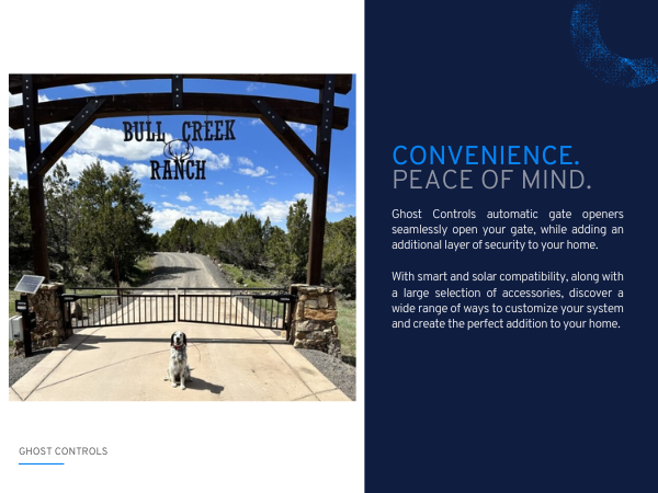 Convenience. Peace of Mind. Automatic Gate Opener