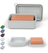 AIDIMMING Extra Large Leak Proof Travel Soap Dish – Large Capacity, Durable, Impact-Resistant, St...