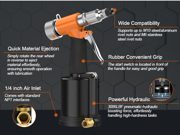 Air Rivet Nut Gun
