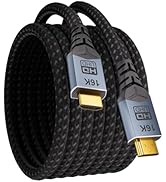 CABLAPTOP hdmi to hdmi Cable, HDMI Cable 16K Ultra High Speed,HDMI2.2 Cable 15FT,96Gbps Braided H...