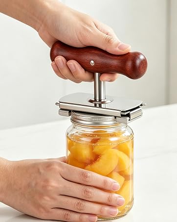 Wood-Handle Stainless Steel Jar Opener