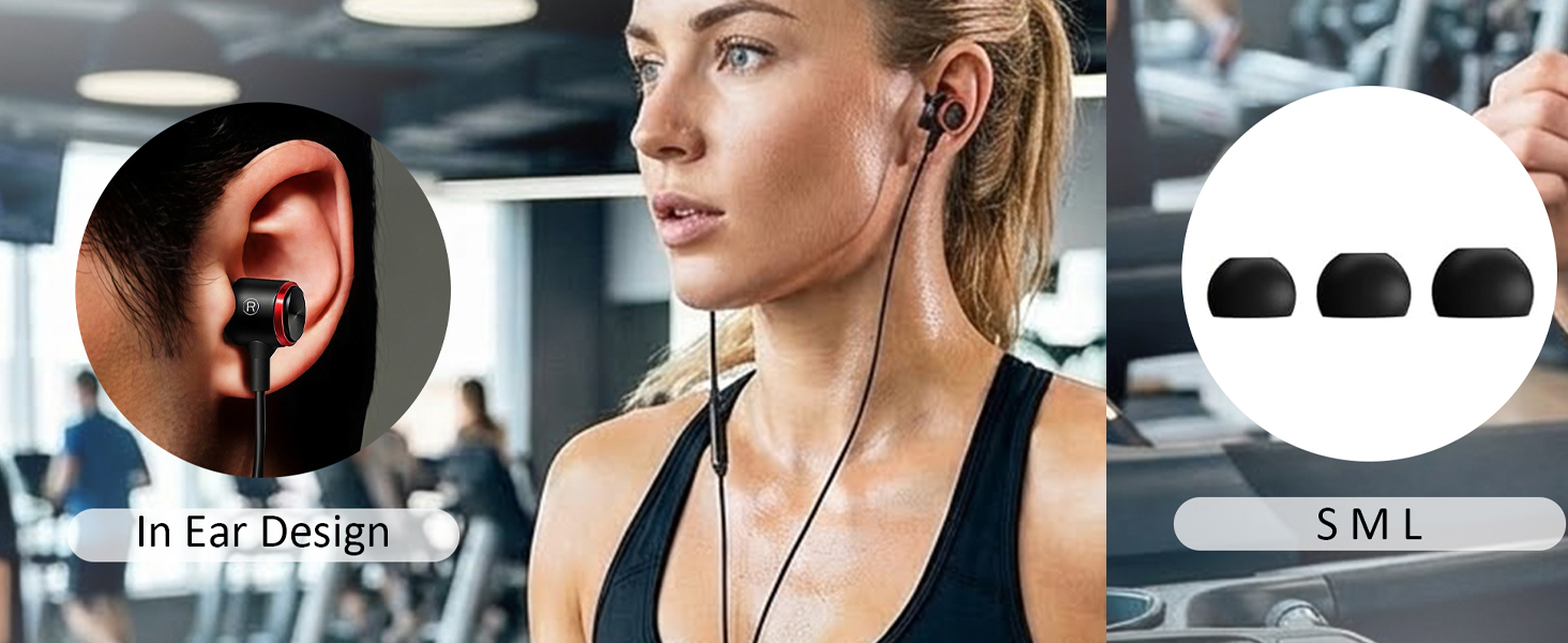 Wired Earbuds with Case for MacBook Air Laptop,3.5 mm Audio Jack Corded Headphones for Chromebook