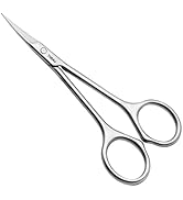 THRAU Facial Hair Scissors Multi-Purpose Stainless Manicure Trimmer - Trim Nails, Eyebrow, Nose H...