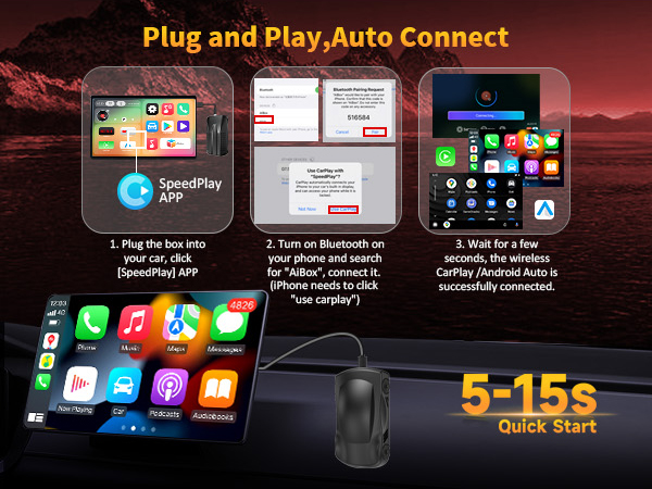 Carplay Ai Box,Plug &amp;amp;amp; Play, Easy Setup,Suitable for Cars Equipped with OEM Wired CarPlay