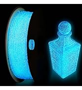 YOUSU 3D Printer Filament, Glow in The Dark PLA Filament 1.75mm, Black Filament with Glow in The ...