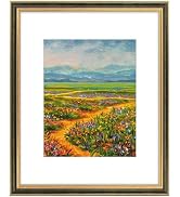 Golden State Art,16x20 Ornate Picture Frame with White Mat for 11x14 Photo or Display 16x20 Print...