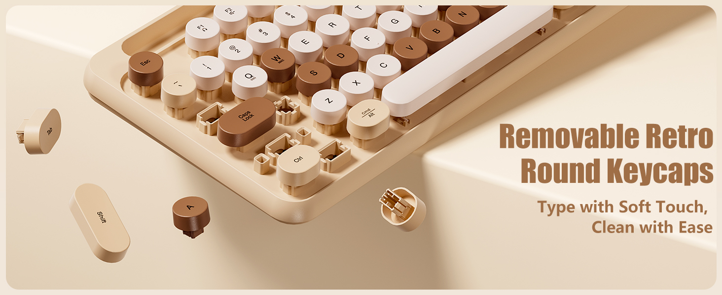 typewriter keyboard and mouse wireless