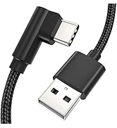 1FT 90 Degree USB C Cable Short, 3Pack Right Angle USB Type C Charger Cable Fast Charging, 3A USB...