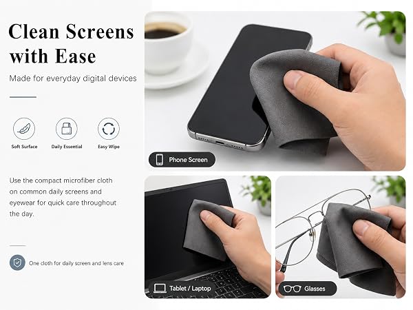 microfiber cleaning cloth for glasses