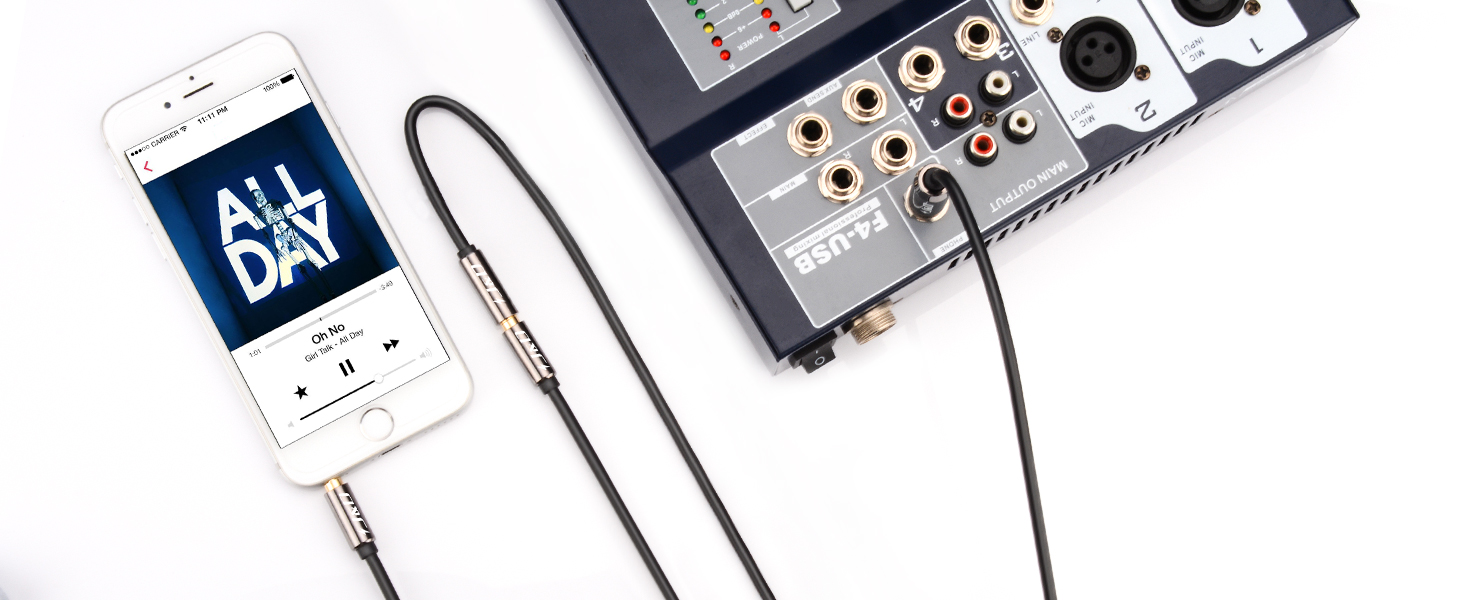 phone,1/8 to 1/4 Cable,Mixer