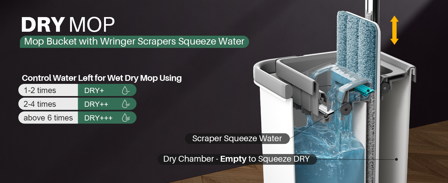 mop and bucket with wringer set for home