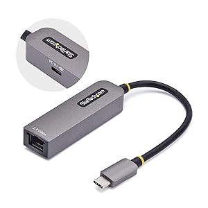 2.5GbE USB-C to Ethernet Adapter, 100W PD Pass-Through