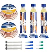 Desoldering Wick and Soldering Flux Paste for Electronics Repair, No Clean Flux, Solder Removal Kit