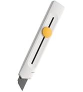 HOTO Box Cutter Utility Knife, SK5 Retractable Box Cutter, All-Covered Design, Blackened Antirust...