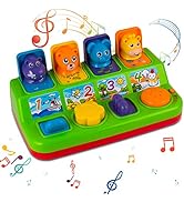 YEEBAY Interactive Pop Up Animals Toy with Music, Animal Sound, Activity Toys for Ages 9 - 12 - 1...