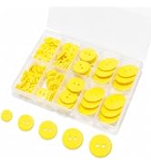 Lilaly 5 Sizes Mixed Round Sewing Buttons