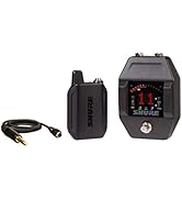 Shure GLXD16+ Dual Band Pro Digital Wireless System with Pedal Receiver for Guitar &amp; Bass - 12-Ho...