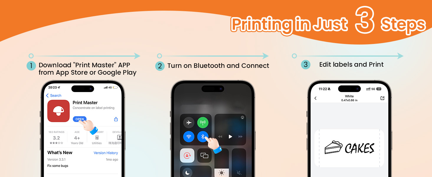 label maker machine with tape, mini label maker, bluetooth label maker, rechargeable label maker