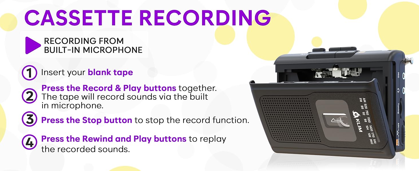 audio bluetooth casate casette cassette cd con converter deck digital esposo mi micro mp3 player