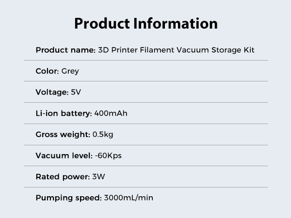 Filament-Vacuum-Storage
