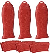 Silicone Hot Handle Holder, Heat Resistant Potholder Cookware Handle Cast Iron Skillets Handles G...