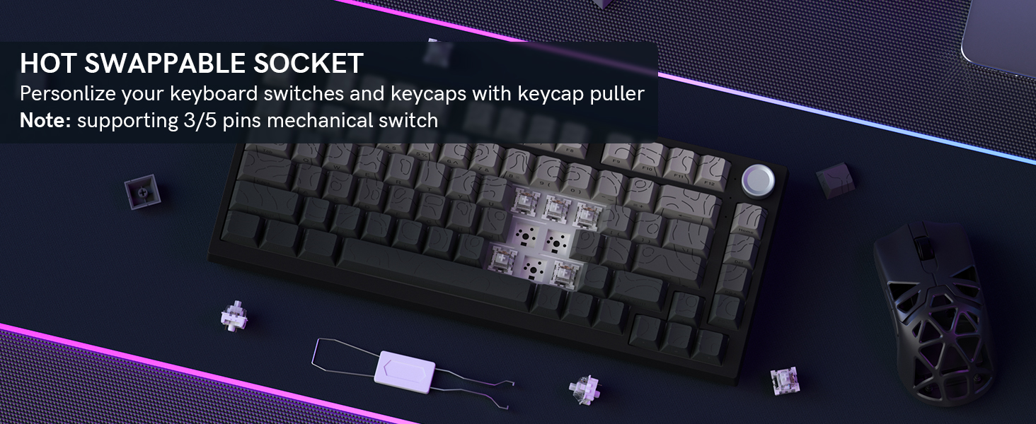 hot swappable mechanical keyboard