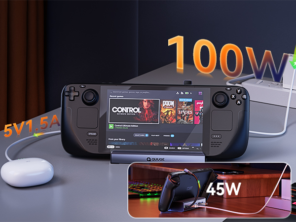 Steam deck dock station