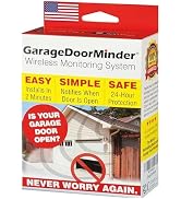 Garage Door Minder Version II. 100% Wireless. Installs in Two Minutes! No Wi-Fi. in-Home Monitor...