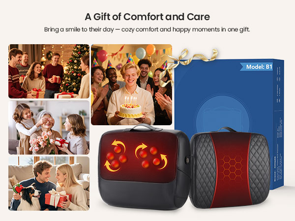 neck and back massager with heat gifts