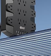 SUPERDANNY 15A Power Strip Surge Protector 5000 J with 13 AC Outlets 2 USB-A & 2 USB-C PD 20W Fas...