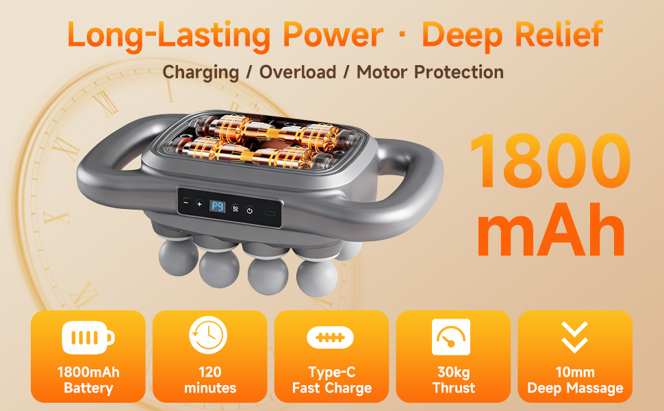 16-Head Massage Gun Set, Deep Tissue Percussion Massager