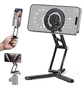 Magnetic Pocket Phone Tripod Foldable Compatible with Magsafe for iPhone 15/14/13/12 Plus Pro Max...