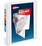 Avery Heavy-Duty View 3 Ring Binder, 1 Inch One Touch EZD Rings, 275-Sheet Capacity, 1.4 Inch Wid...