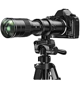 EF/EF-S 420-800mm F8.3 Telephoto Zoom Lens(MF) for Canon EOS Rebel T8i/T7i/T7/T6i/T5/T3i/T2i/XSi/...